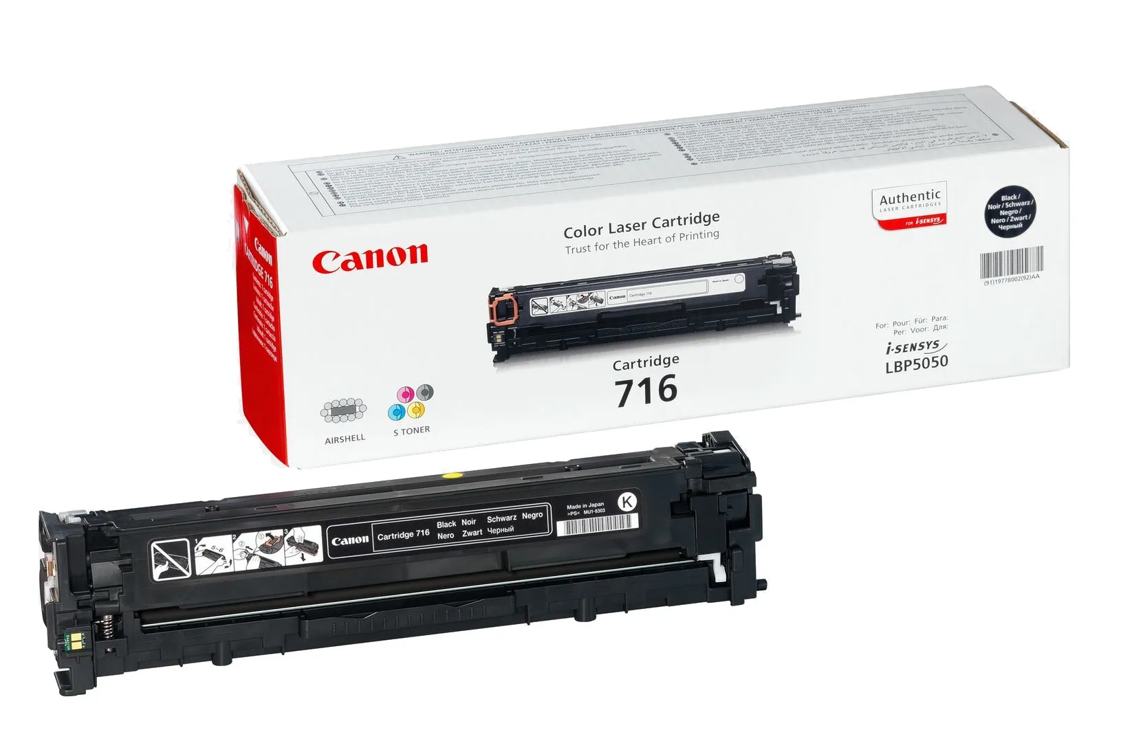 ORIGINALE Canon toner nero 716bk 1980B002 2300 pagine - immagine 1