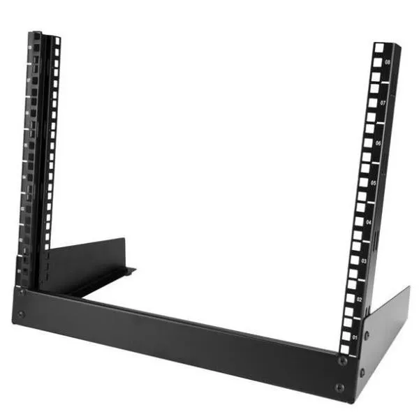 Startech Armadio Server Rack Con 2 Staffe A Telaio Aperto 8U RK8OD - immagine 1