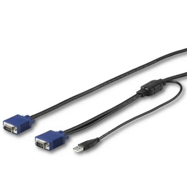 Startech Cavo Kvm USB Da 4 6m Per Console Startech.com Montabile Ad Armadio Rack - Vga USB Cablato Con Singolo Connettore (RKCONSUV15) RKCONSUV15 - immagine 1