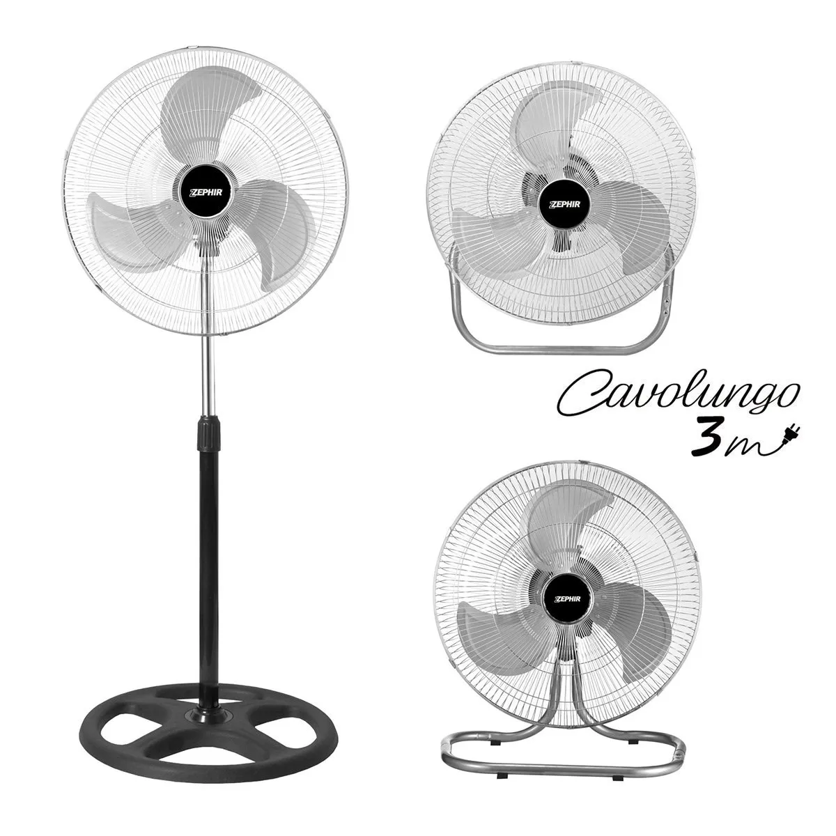 Zephir Ventilatore industriale 3 IN 1 Ztt45cm - immagine 1