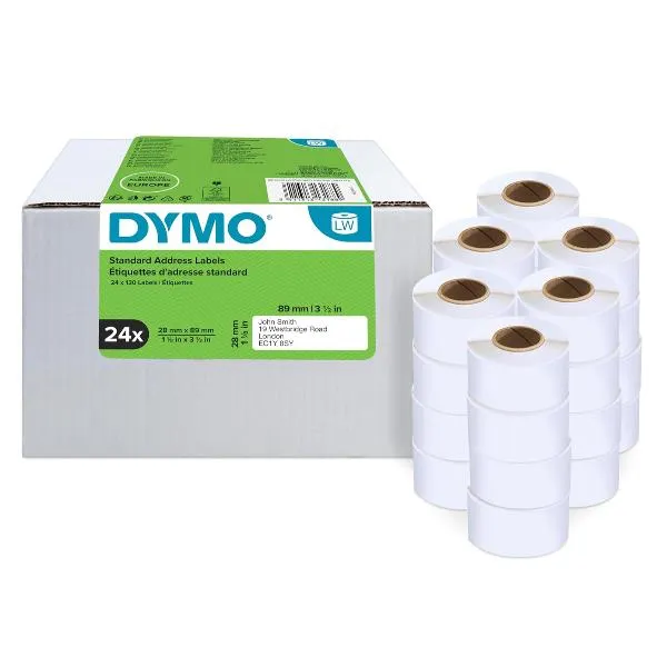 Dymo CF24X130ETICH LABELWRIT28X89MM Bian S0722360 - immagine 1