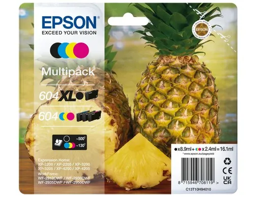 Originale Epson 604XL/604 confezione da 4 cartucce - C13T10H94010 - immagine 1