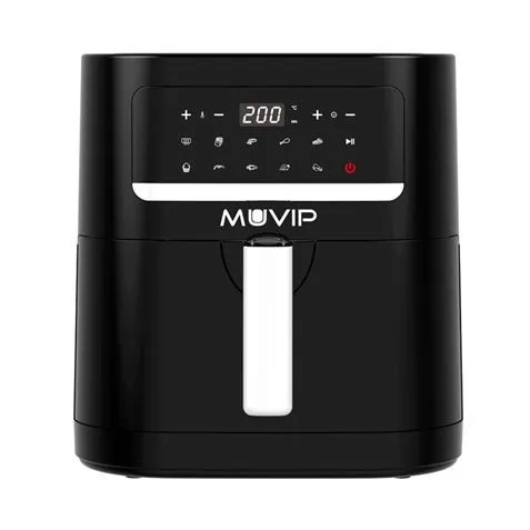 Muvip Friggitrice ad Aria Calda 7 Litri 1800W Touch Screen - 10 Programmi di Cottura - Colore Nero - immagine 1