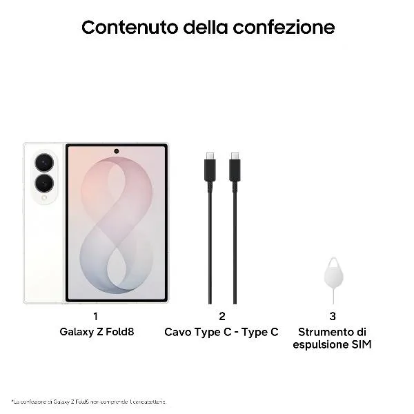 Samsung Galaxy FOLD8 12+512GB Cream SM-F971BZWCEUE - immagine 1