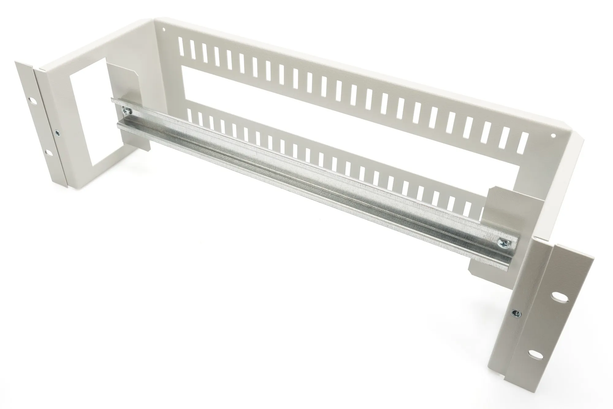 Supporto Guida Din 3U 135X480X150 Mm Incl. Din Rail (35X390 Mm) Grey (Ral 7035) - immagine 1