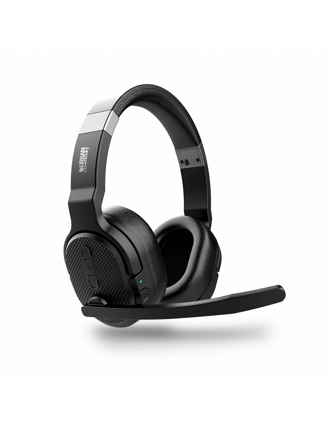 Urban Factory MOVEE COMFORT Auricolare Wireless A Padiglione Gaming USB tipo-C Bluetooth Base di ricarica Nero - immagine 1