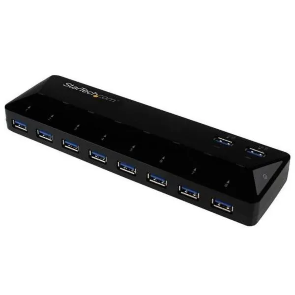 Startech Hub USB 3.0 A 10 Porte Di Ricarica E Sincronizzazione - 2 X 1 5 Amp ST103008U2C - immagine 1