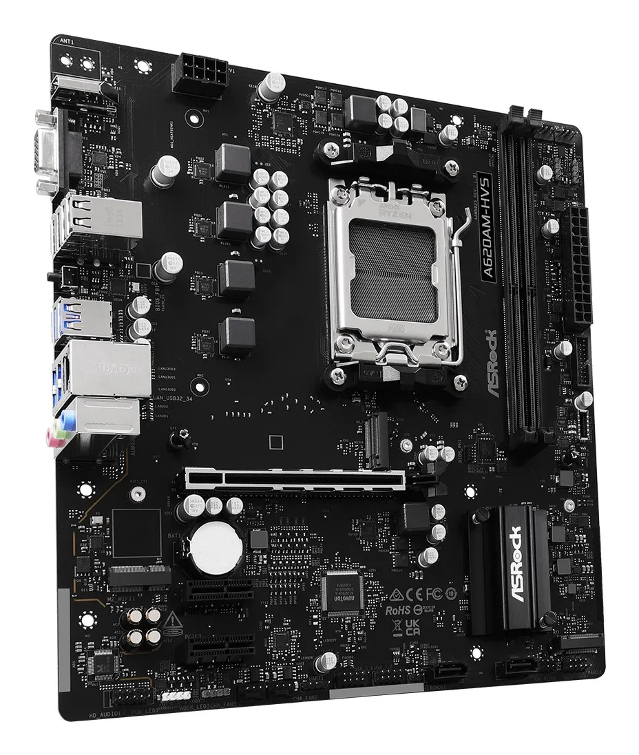 Asrock A620AM-HVS AMD A620A Socket AM5 micro ATX - immagine 1