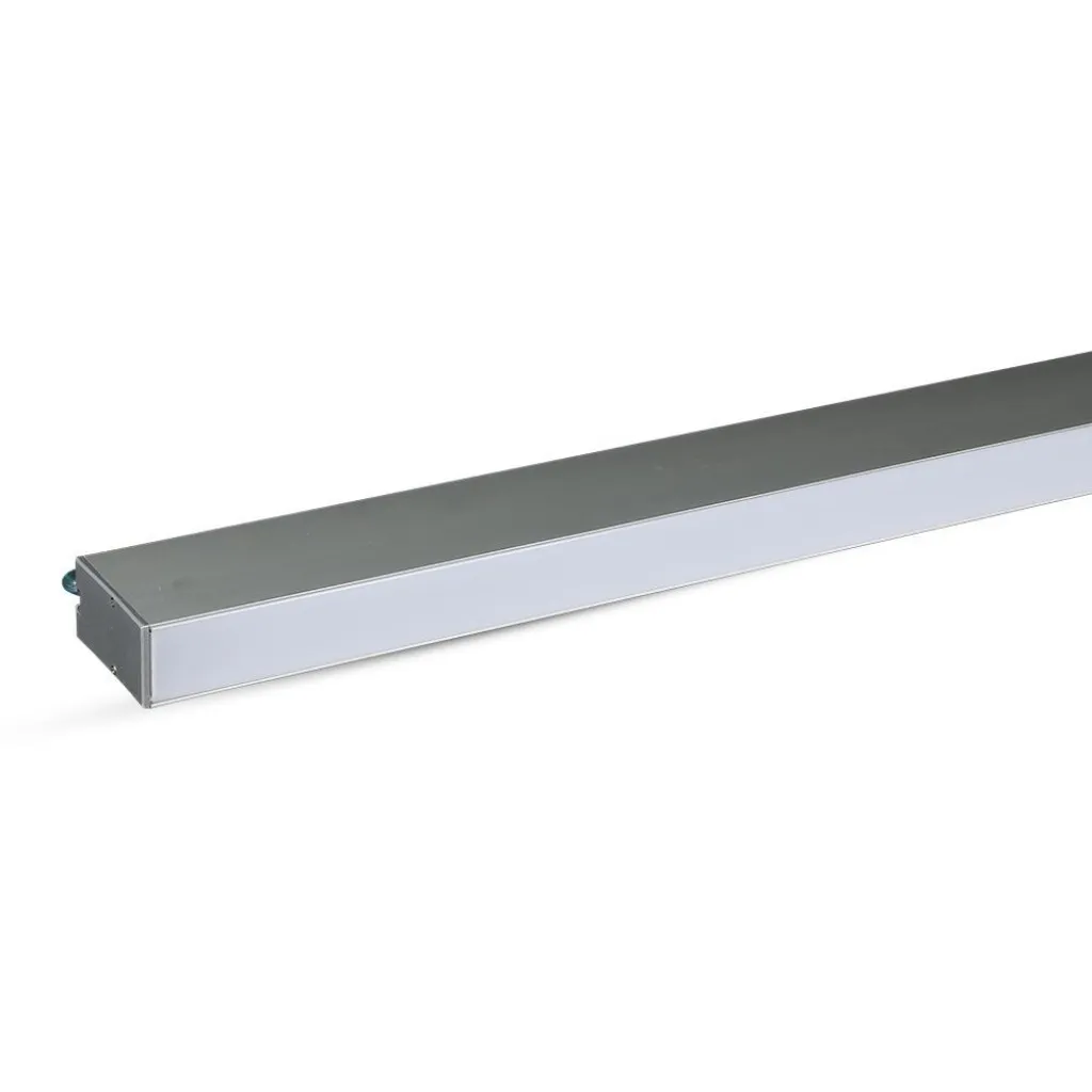 V-TAC PRO Plafoniera LED Chip Samsung a Sospensione 40W Lineare Colore Argento 6400K - immagine 1