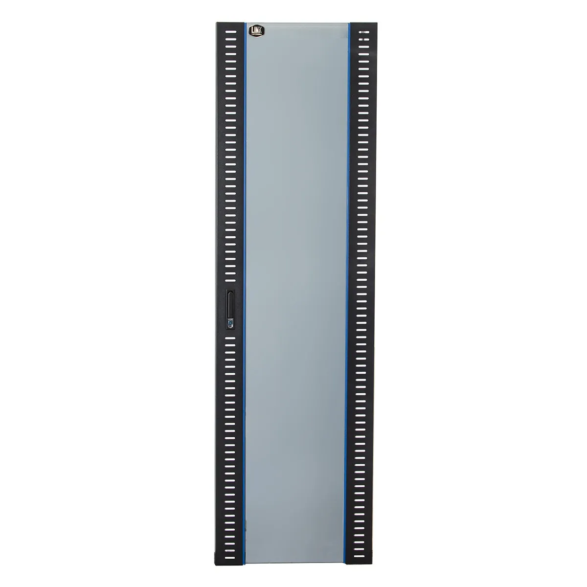 Porta In Vetro Di Sicurezza Con Serratura Per Armadio Link Lk942U810 Nero - immagine 1