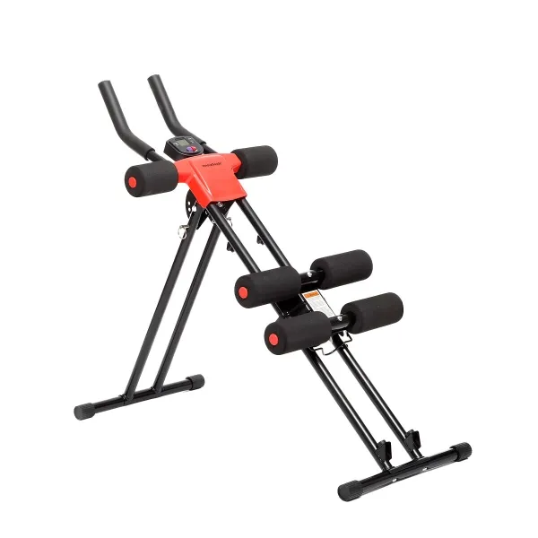 Innovagoods Player Macchina Addominale Pieghevole con Guida agli Esercizi - Multifunzionale - Schermo LCD - Pieghevole e Antiscivolo - Nero/Rosso - immagine 1