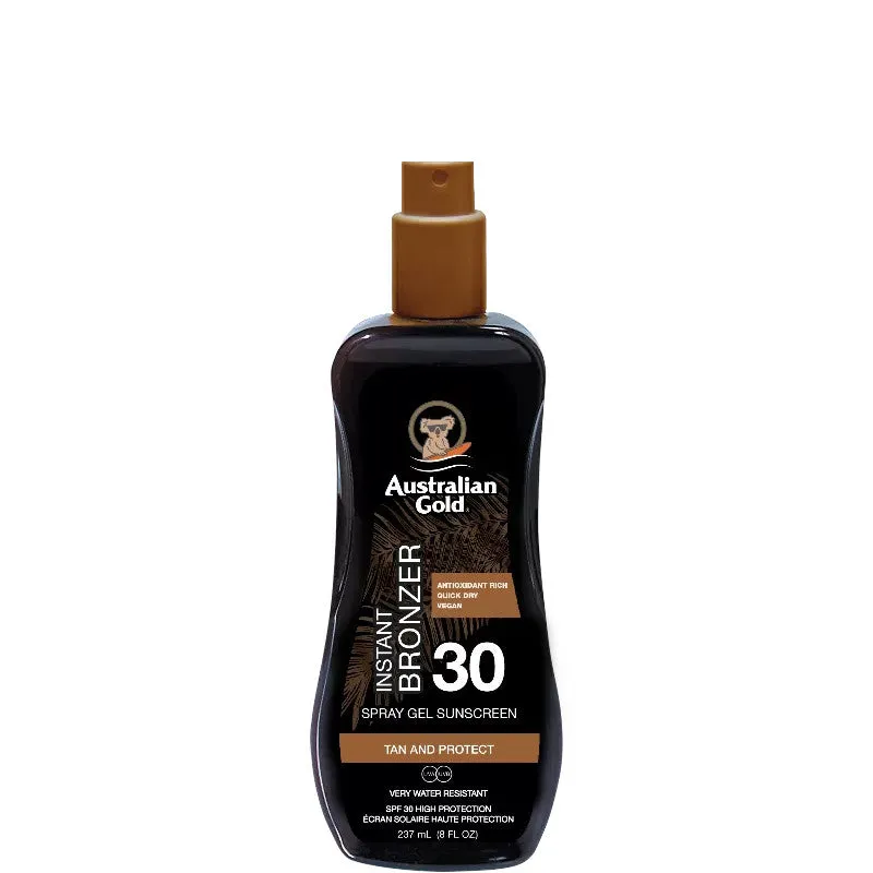 Australian Gold Instant Bronzer Spray Gels Sunscreen SPF 30 - 237 ML - immagine 1
