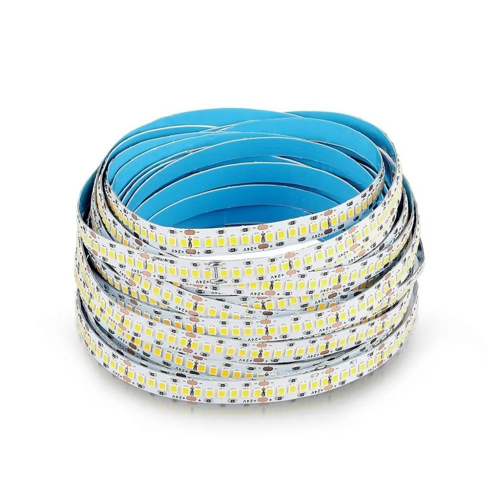 V-TAC PRO Strip LED Samsung SMD2835 15W/m 10m 240 LED/m 24V 4000K IP20 10mm - immagine 1