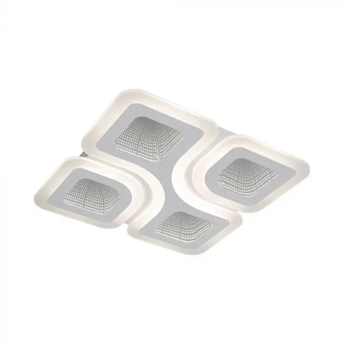 V-TAC Lampadario LED 70W Decorativo Moderno con Telecomando Nero CCT Dimmerabile - immagine 1