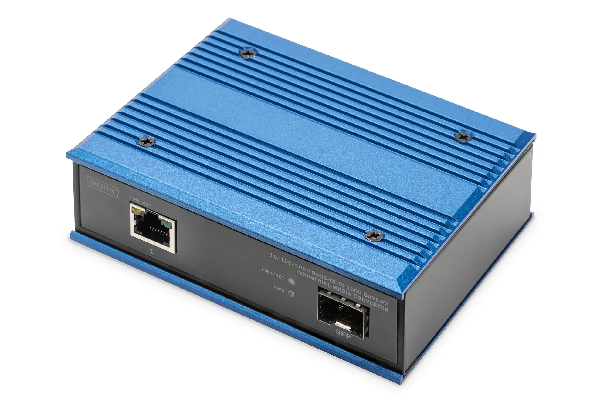 Digitus Convertitore Multimediale Industriale Da 10/100/1000 Base-Tx A 1000 Base-Fx - immagine 1