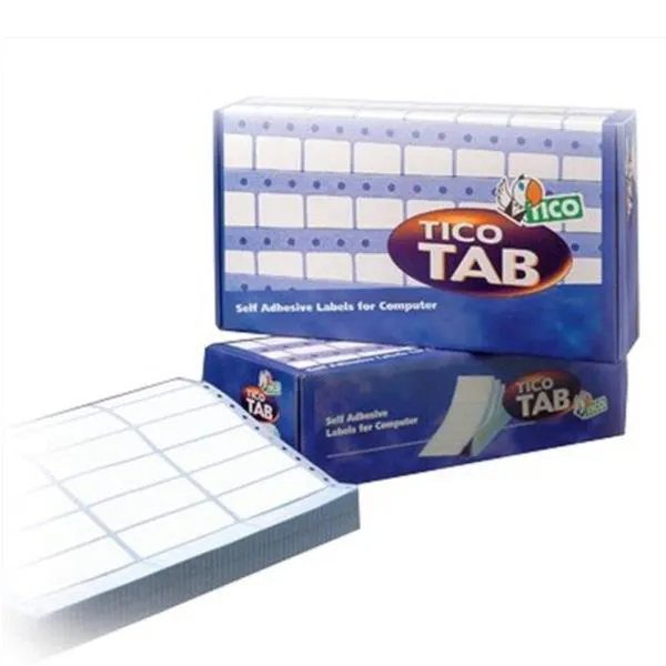 Tico Autoadesive X PC F.to 127X48 9 Largh. Banda 147-ETICHETTE Fanfold N 6 (500PZ) Aghi TAB1-1274 - immagine 1