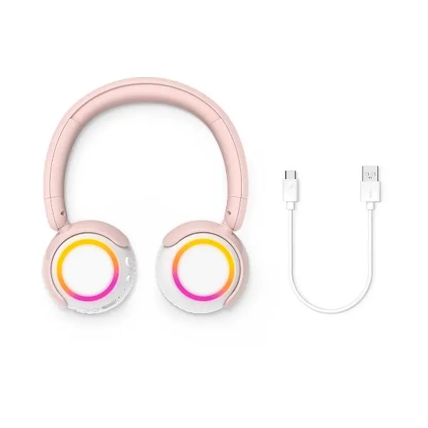 Philips Cuffia On-Ear Wireless Per Bambini Bluetooth Microfono - Rosa TAK4200PK/00 - immagine 1