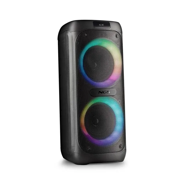 Altoparlante portatile NGS Wild Banger 3 da 240 W TWS con Bluetooth 5.3 - Fino a 4 ore di autonomia - Ingresso USB e Aux - Illuminazione a LED - Nero - immagine 1
