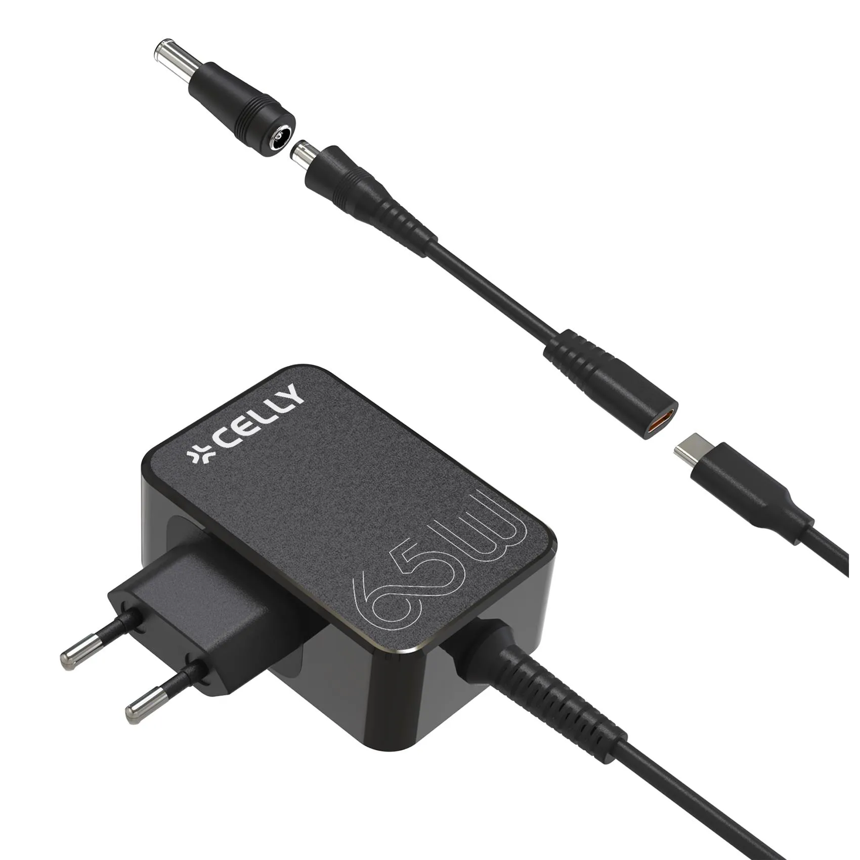 Celly Tc Usb-C 65W + Adapters TCTIPS65WBK - immagine 1