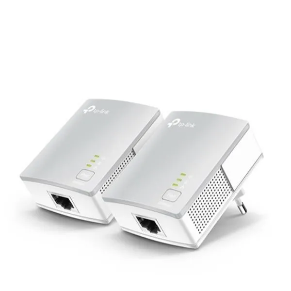 Tp-Link AV600 Powerline Starter Kit Qualcomm 1 10/100Mbps Port 600Mbps Homeplug Av New Plc Utility Twin Pack TL-PA411 KIT - immagine 1