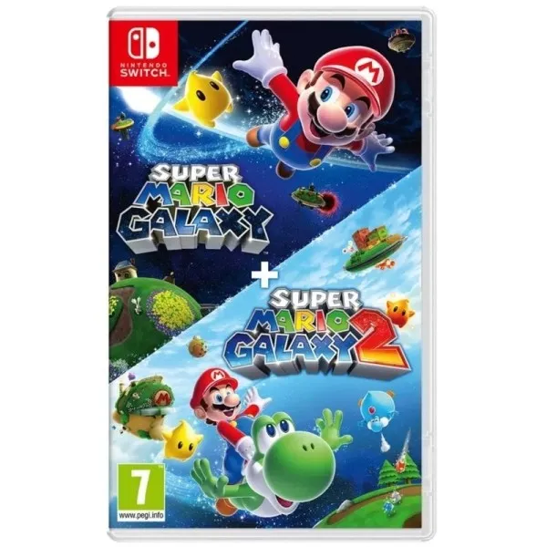 Pacchetto di videogiochi Nintendo Super Mario Galaxy e Super Mario Galaxy 2 per console Nintendo Switch - Genere Platform/Avventura - PEGI 7 - immagine 1