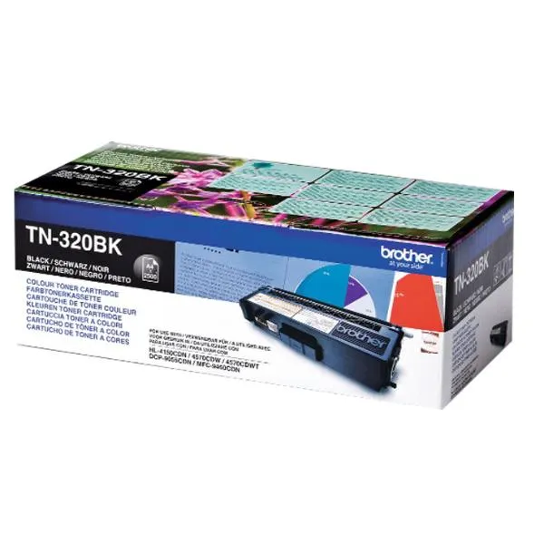 Brother Toner Nero Per Hl 4150CDN E 4570CDW Durata 2500 Pagine TN320BK - immagine 1
