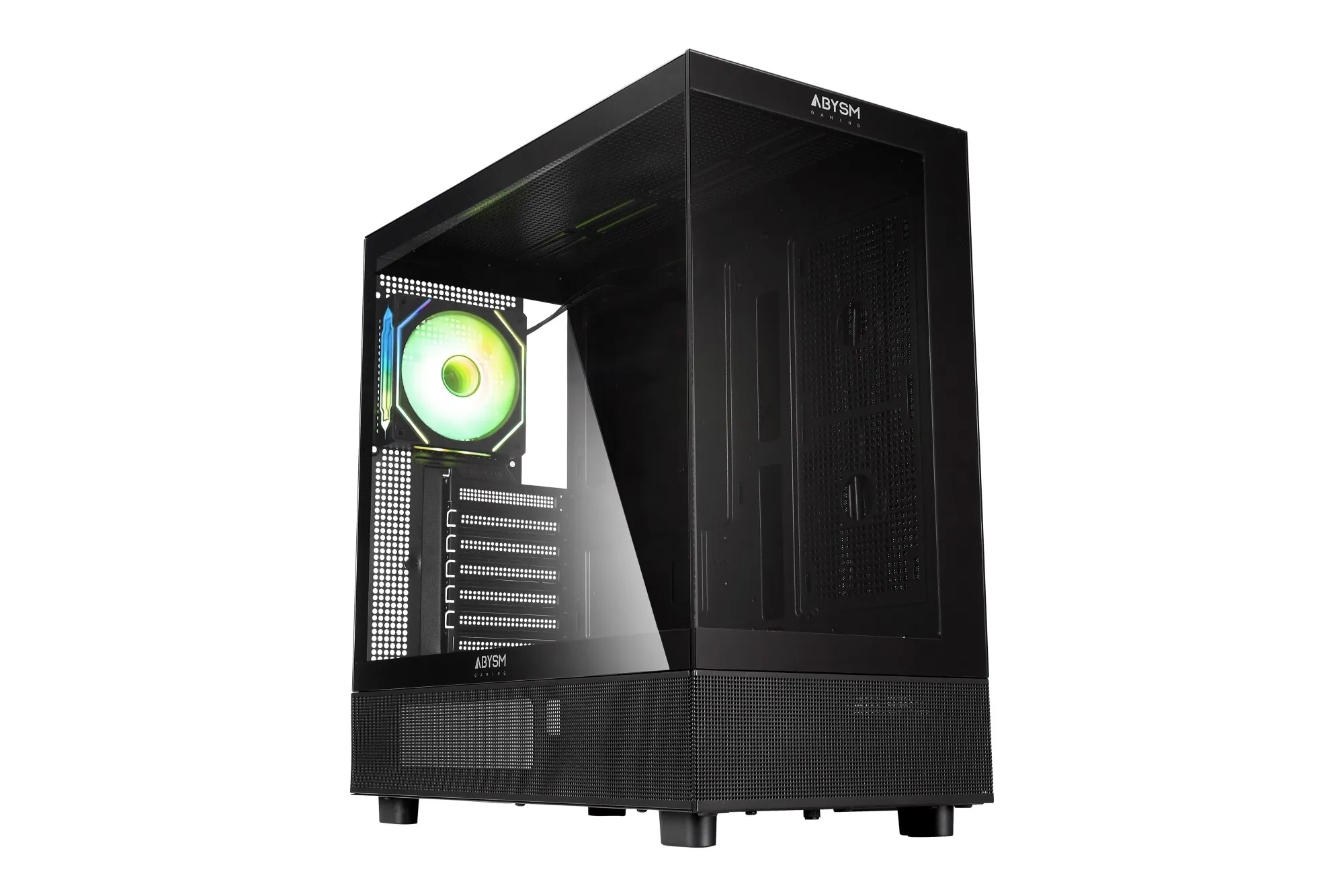 ABYSM AB123014 computer case Desktop Nero Bianco - immagine 1