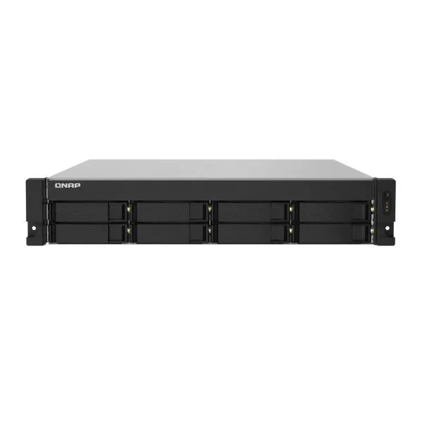 Qnap 8-BAY Quad-Core 1.7 Ghz Rackmount NAS With 250W Psu 4GB DDR4 Udimm RAM (max 16GB), Sata 6GB/S, 2X 10GBE Sfp+ Lan, 2X Gbe 1X Pcie TS-832PXU-4G - immagine 1