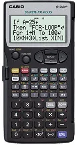 Casio FX-5800P calcolatrice Tasca Calcolatrice scientifica Nero - immagine 1
