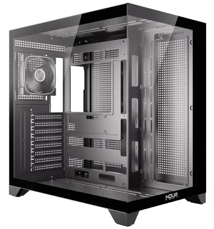 Case PC Noua Vision ZK300 ATX Mid Tower con vetro temperato 1x Fan ARGB 2x USB3.0/2.0 - immagine 1