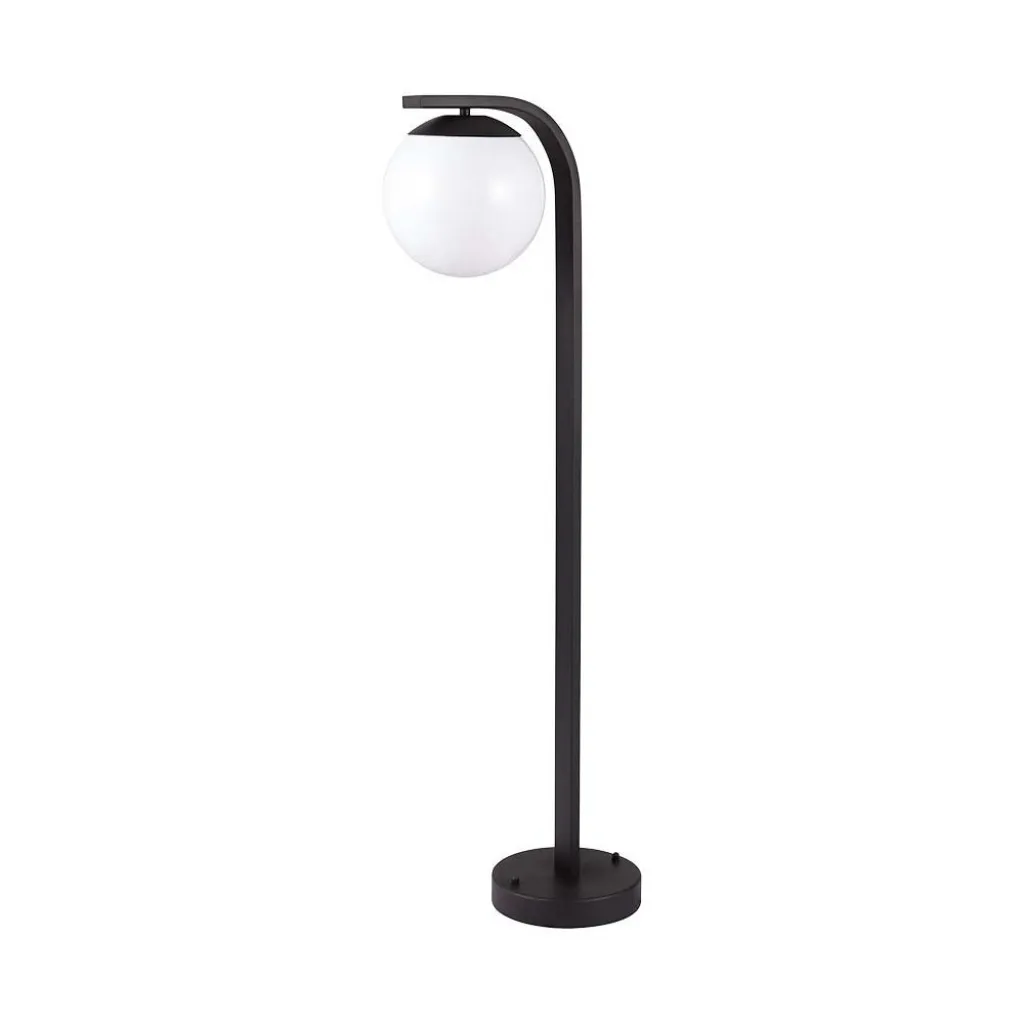 V-TAC Lampione LED da Giardino con Portalampada a Lanterna E27 Colore Nero Opaco h: 105cm IP44 - immagine 1