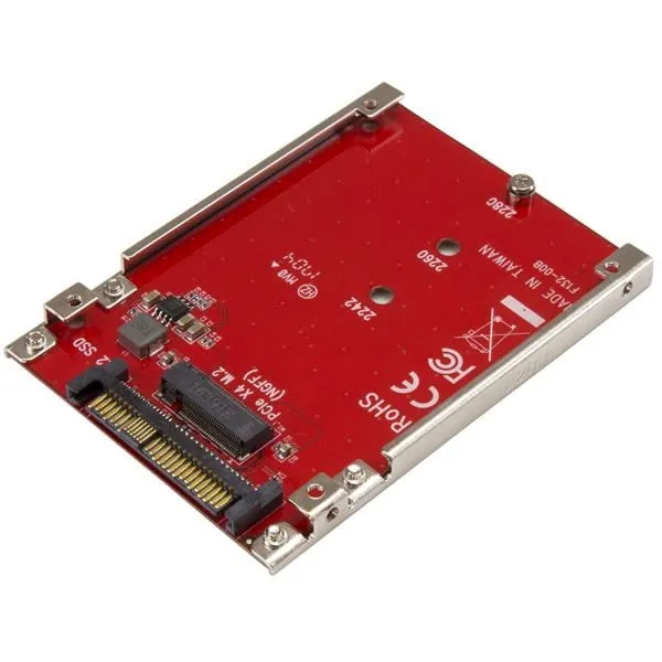 Startech Adattatore Host Per Drive M.2 A U.2( SFF-8639) Pcie Nvme SSD U2M2E125 - immagine 1