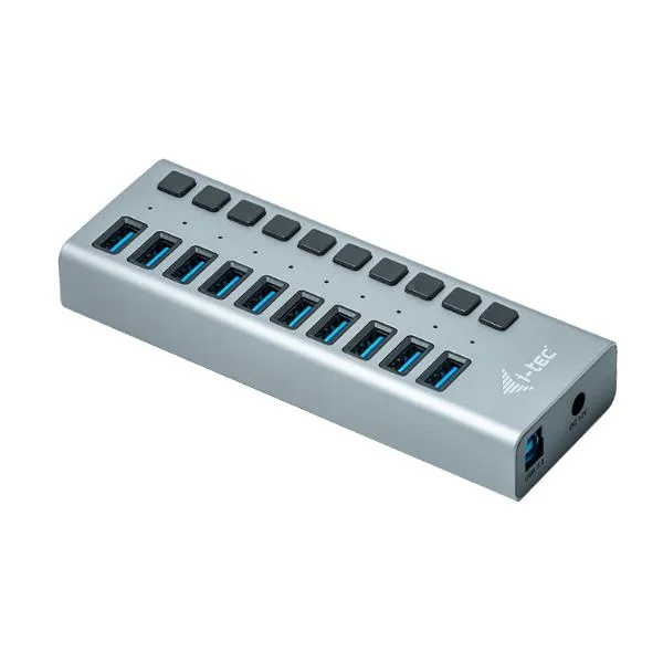 I-Tec USB 3.0 Charg 10 Port+pw Adapt 48W U3CHARGEHUB10 - immagine 1