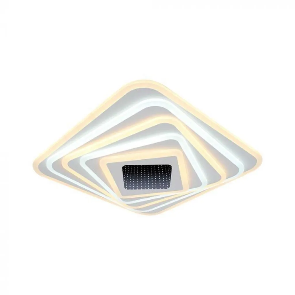 V-TAC Lampadario LED con Telecomando Montaggio a Plafone 150W d: 50*50*7cm Dimmerabile CCT: 3000K+6000K - immagine 1