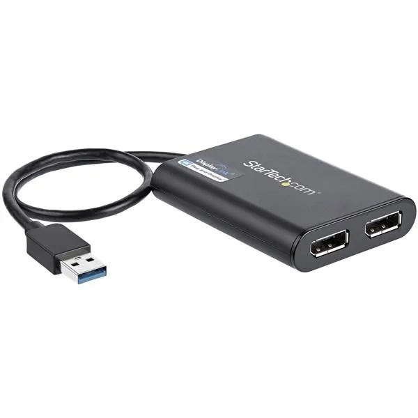 Startech Adattatore USB A Due Displayport - 4K 60 Hz USB 3.0 (5 Gbps) Dual USB32DP24K60 - immagine 1