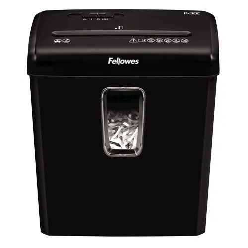 Fellowes Powershred P-30C distruggi documenti Triturazione incrociata 22 cm Nero - immagine 1