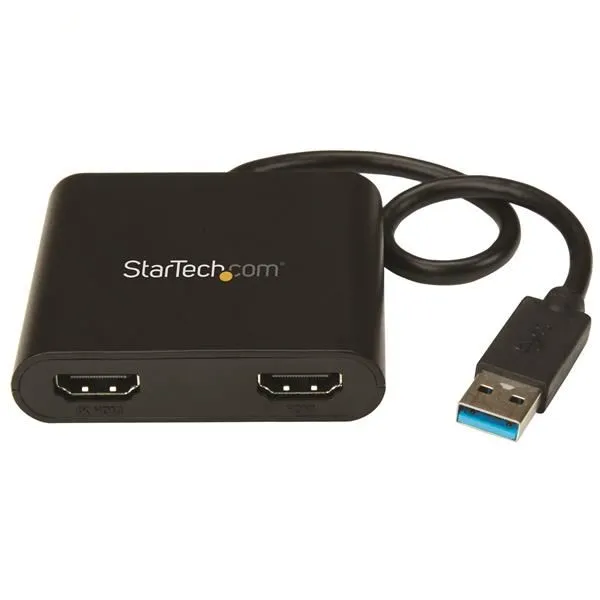 Startech Adattatore USB A Dual Hdmi - USB 3.0 Convertitore USB Doppia Uscita 4K USB32HD2 - immagine 1