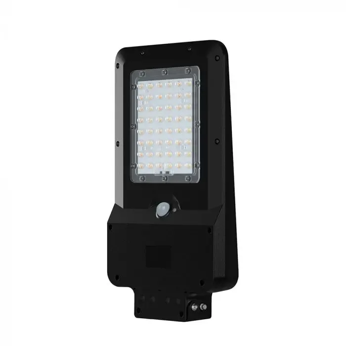 20W Led Solar Street Light 5400Mah Cct:3In1 Black Body 3000Lm - immagine 1