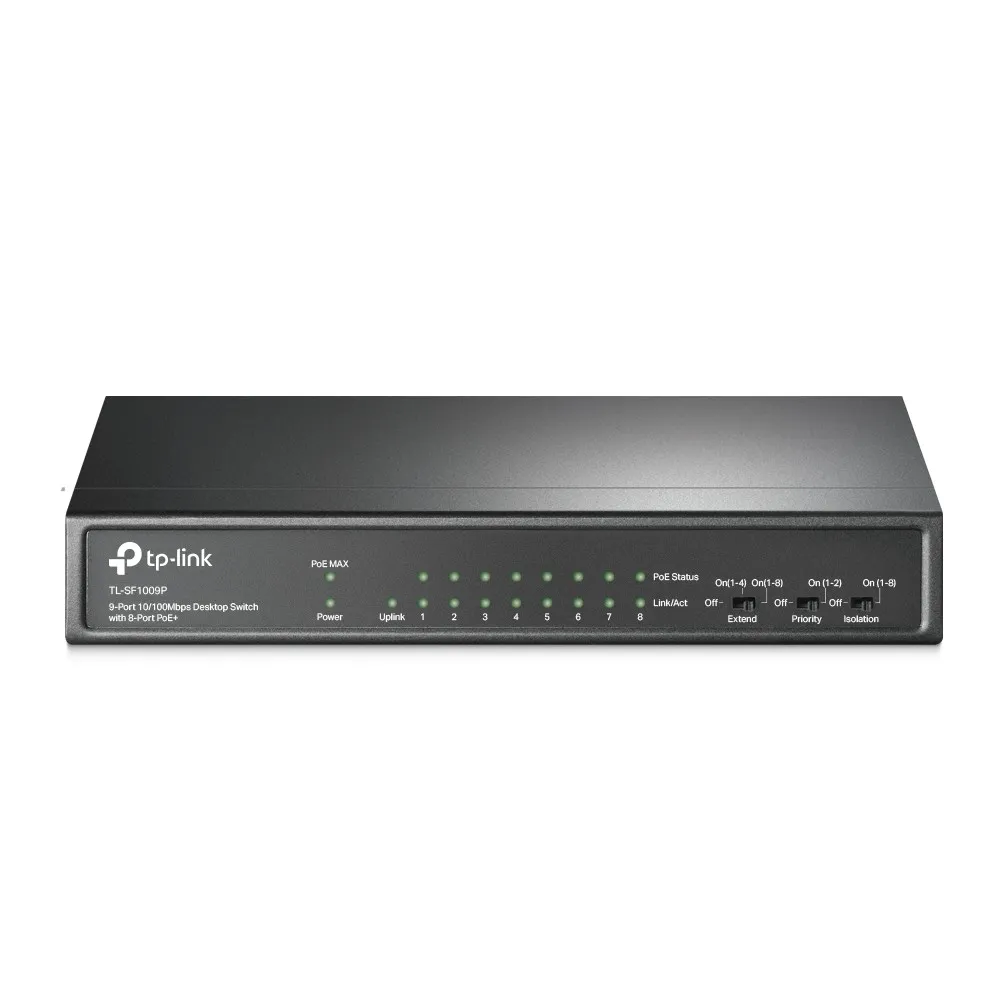 Switch 9P 10/100Mbit Di Cui 8P Poe+ 65 W Poe Power Plug And Play - immagine 1