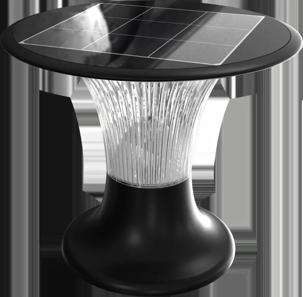 V-TAC Lampada LED Solare 15W da Terra Batteria LiFePO4 3.2V Colore Nero CCT: 6000K+4000K IP65 - immagine 1