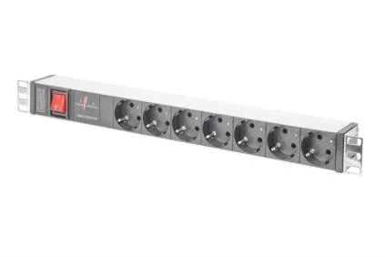 Digitus Mult Alim Er Rack 19 In All 7 Prese Schuko E Spina Schuko E Interruttore - immagine 1