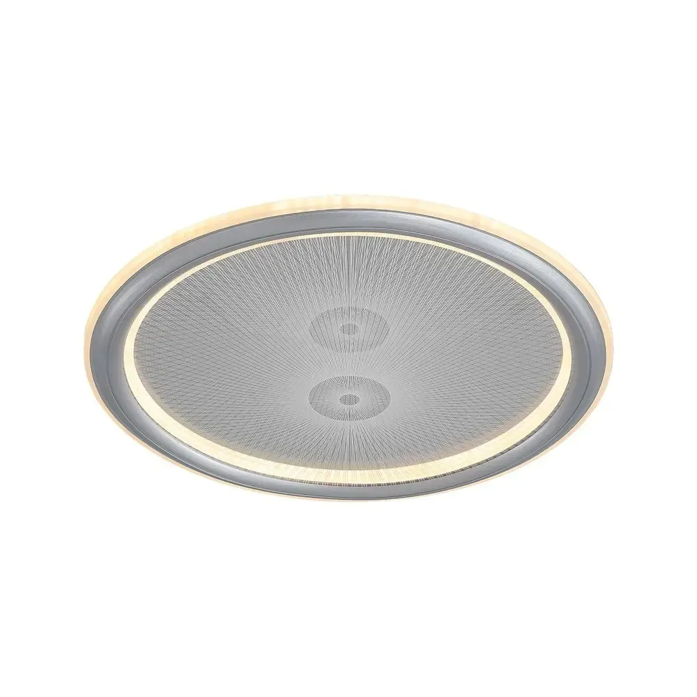 V-TAC Lampadario LED 50W Design a Raggi con Telecomando Grigio CCT Dimmerabile - immagine 1