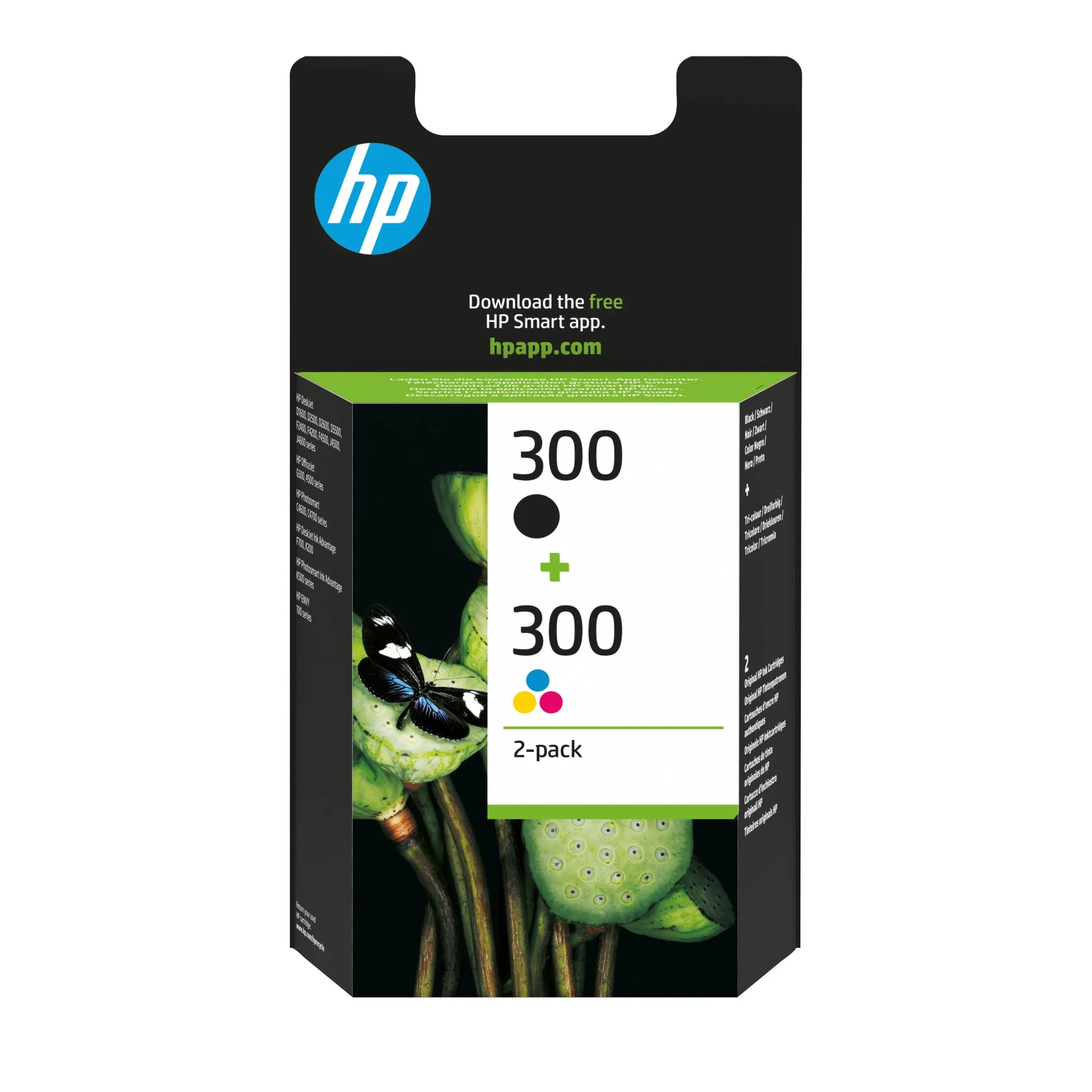 HP Confezione da 2 cartucce originali di inchiostro nero/tricromia 300 - immagine 1