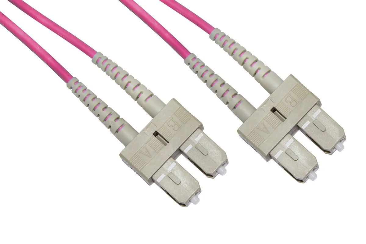 Cavo Fibra Ottica Sc A Sc Multimode Duplex Om4 50/125 Mt.50 - immagine 1