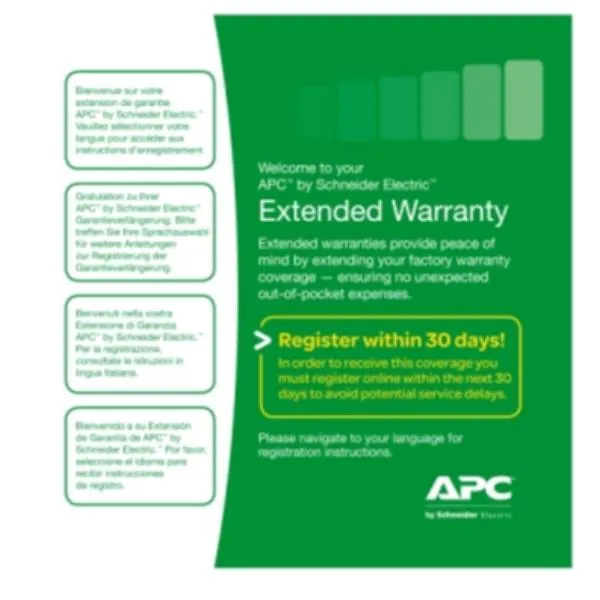 Apc (1) Year Extended Warranty For (1) Easy UPS SRV/SRVS Level 01 WBEXTWAR1YR-SE-01 - immagine 1
