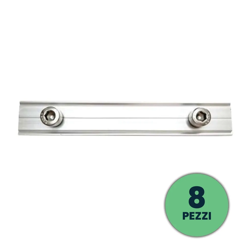 V-TAC Giunzioni per Profili per Fissaggio Pannelli Solari Fotovoltaici 8pz - immagine 1