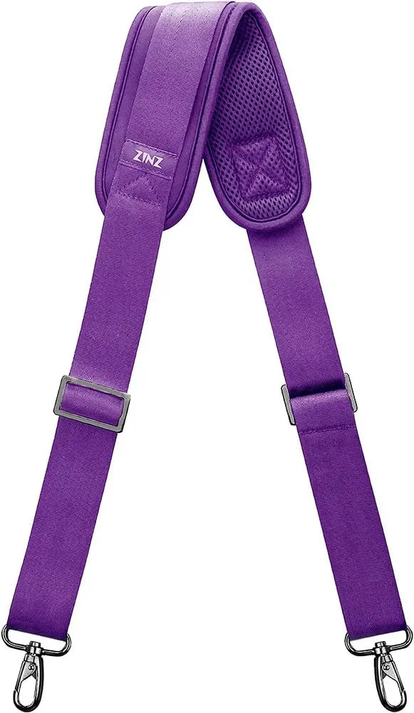 ZINZ Shoulder Strap, 57" Padded Adjustable Shoulder Bag Straps Replacement for Bags with D-ring (P01U01) - immagine 1