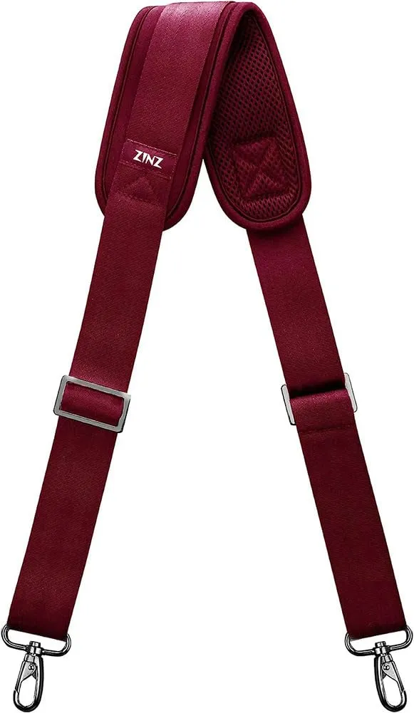 ZINZ Shoulder Strap, 57" Padded Adjustable Shoulder Bag Straps Replacement for Bags with D-ring (R01D01) - immagine 1