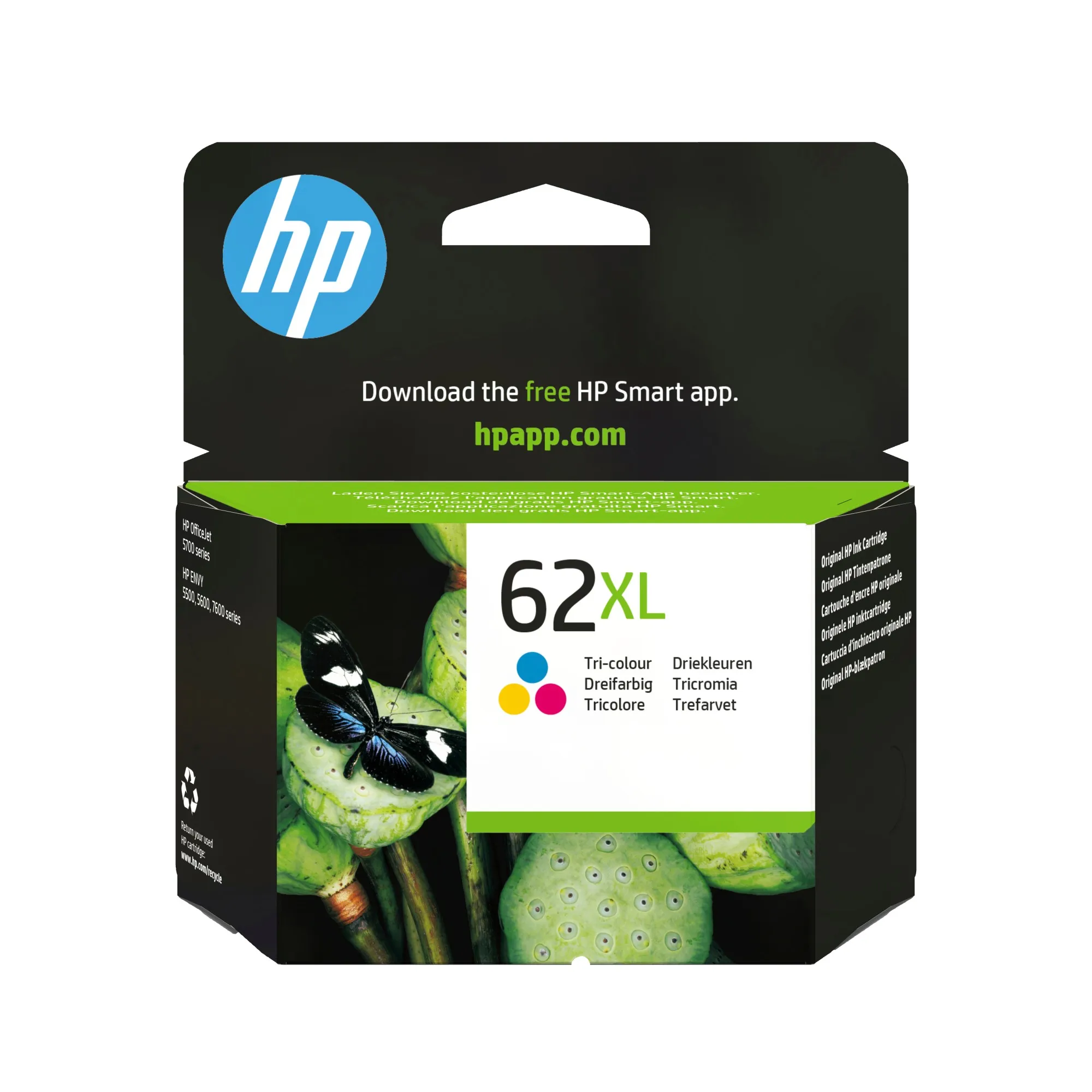 ORIGINALE HP Cartuccia d'inchiostro differenti colori C2P07AE 62 XL 415 pagine - immagine 1