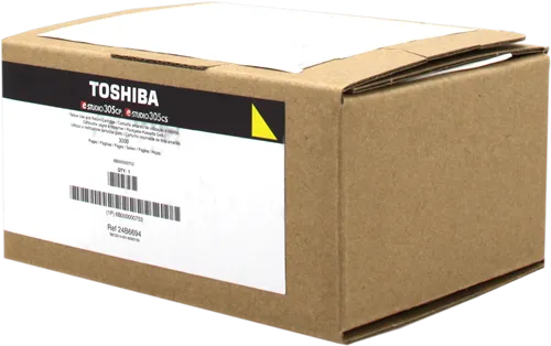 ORIGINALE Toshiba toner giallo T-FC305PY-R 6B000000753 3000 pagine cartuccia di stampa riutilizzabile - immagine 1